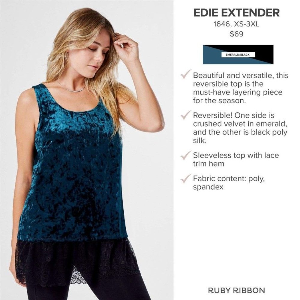 Ruby Ribbon Reversible Edie Extender #1646